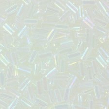 Miyuki Bugle 3mm Beads Crystal clear ab BGL1-250